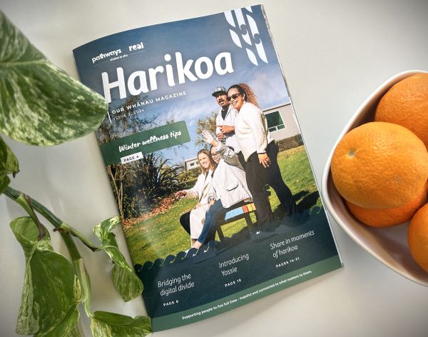 Photo of Harikoa on a table with fruit and plants